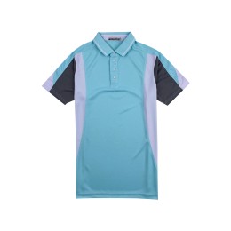 Manufacture Men's Short Sleeve Polo Shirt Fashion Design Horn Sleeve Light Blue Active Mesh Fabric Breathable Polo Shirt Supplier P1420 Manufacture Men's Short Sleeve Polo Shirt Fashion Design Horn Sleeve Light Blue Active Mesh Fabric Breathable Polo Shirt Supplier P1420